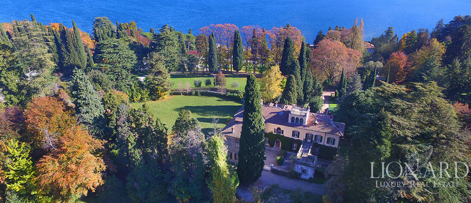 Magnífica vista del lago de Como (Italia)